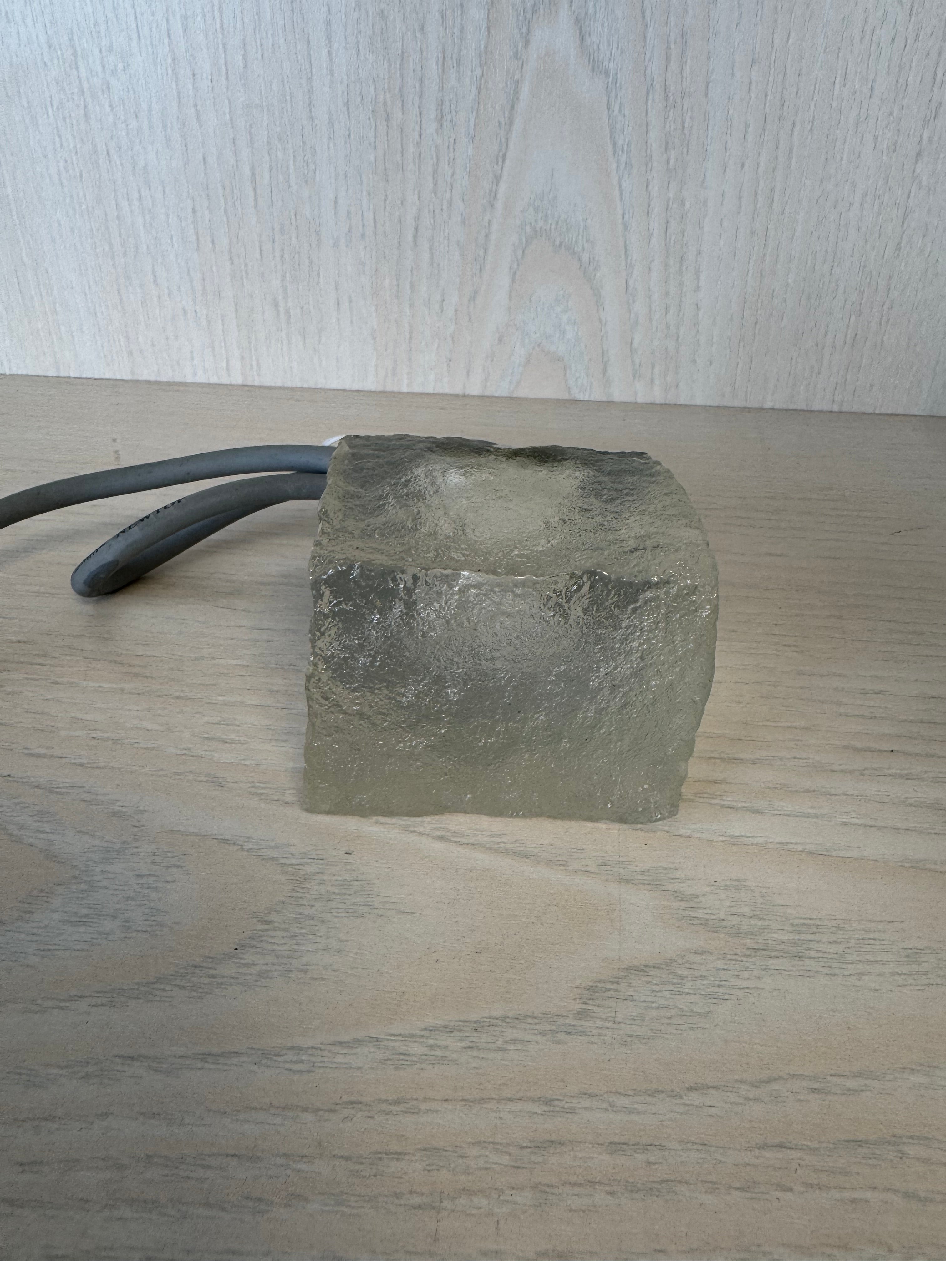 Set aus 3 WISDOM® Ice-Glass Wandleuchten – wie neu, 3 groß, 3 klein