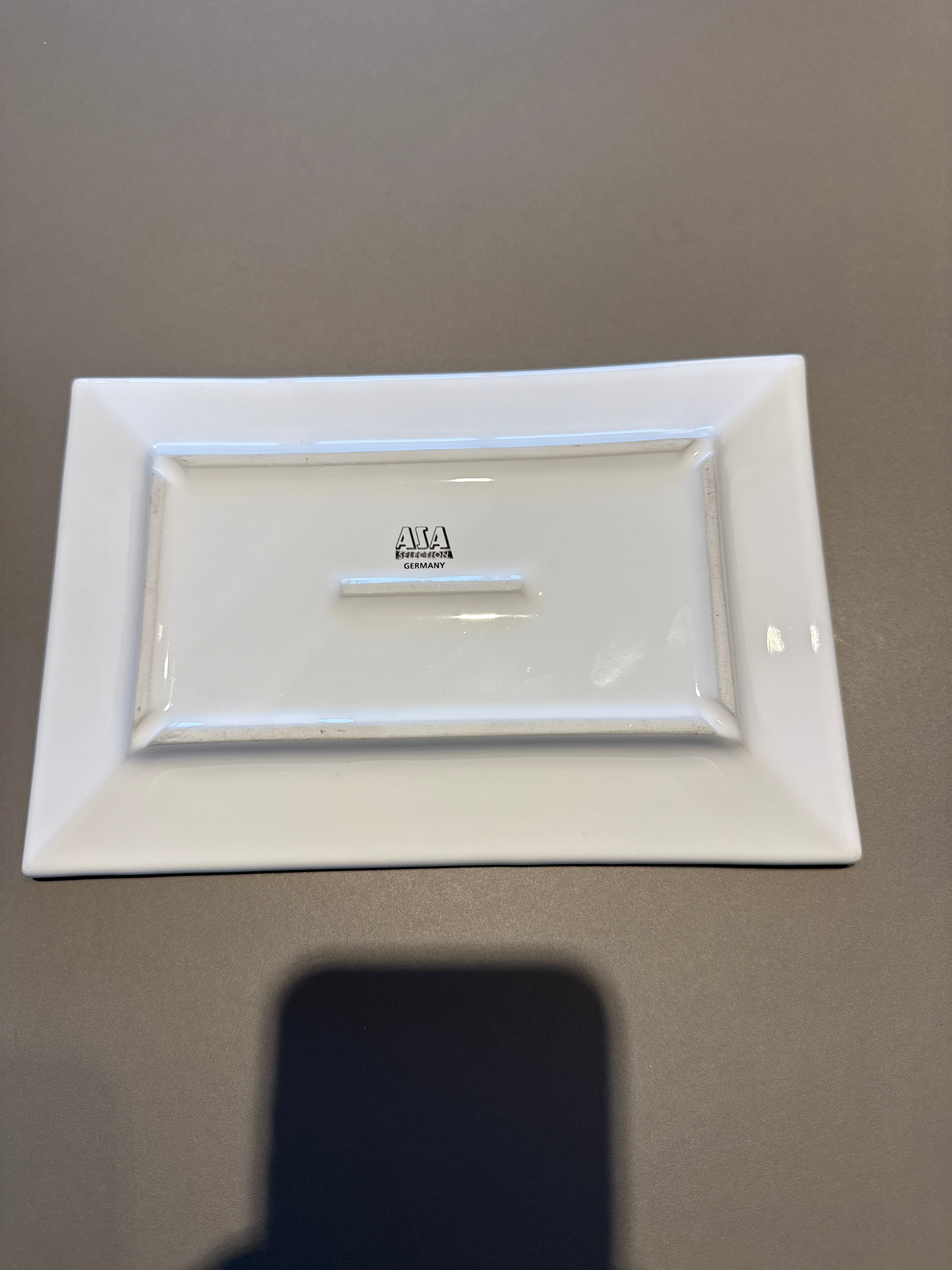 ASA Selection rechteckige Porzellanplatte 29×16 cm weiß – guter Zustand