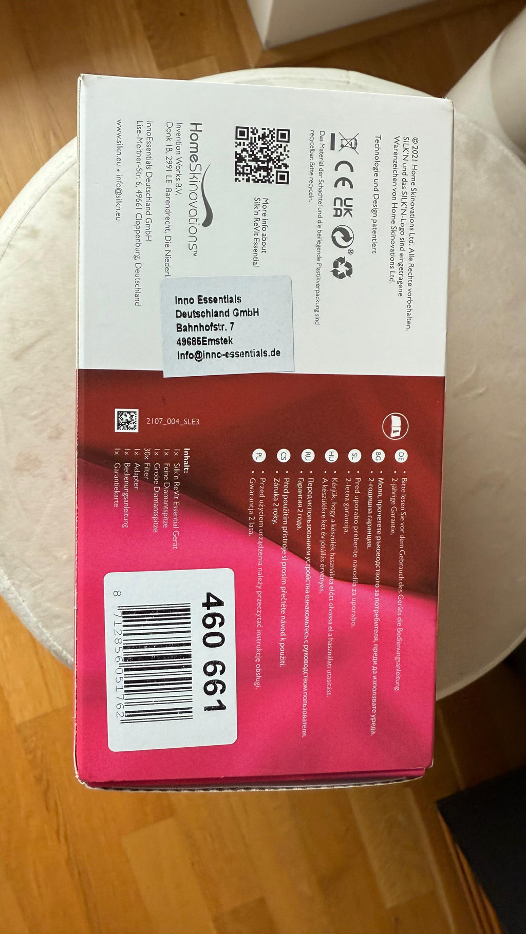 Silk’n ReVit Essential Microdermabrasion Diamantpeeling Weiß | Sehr Gut | Boxed