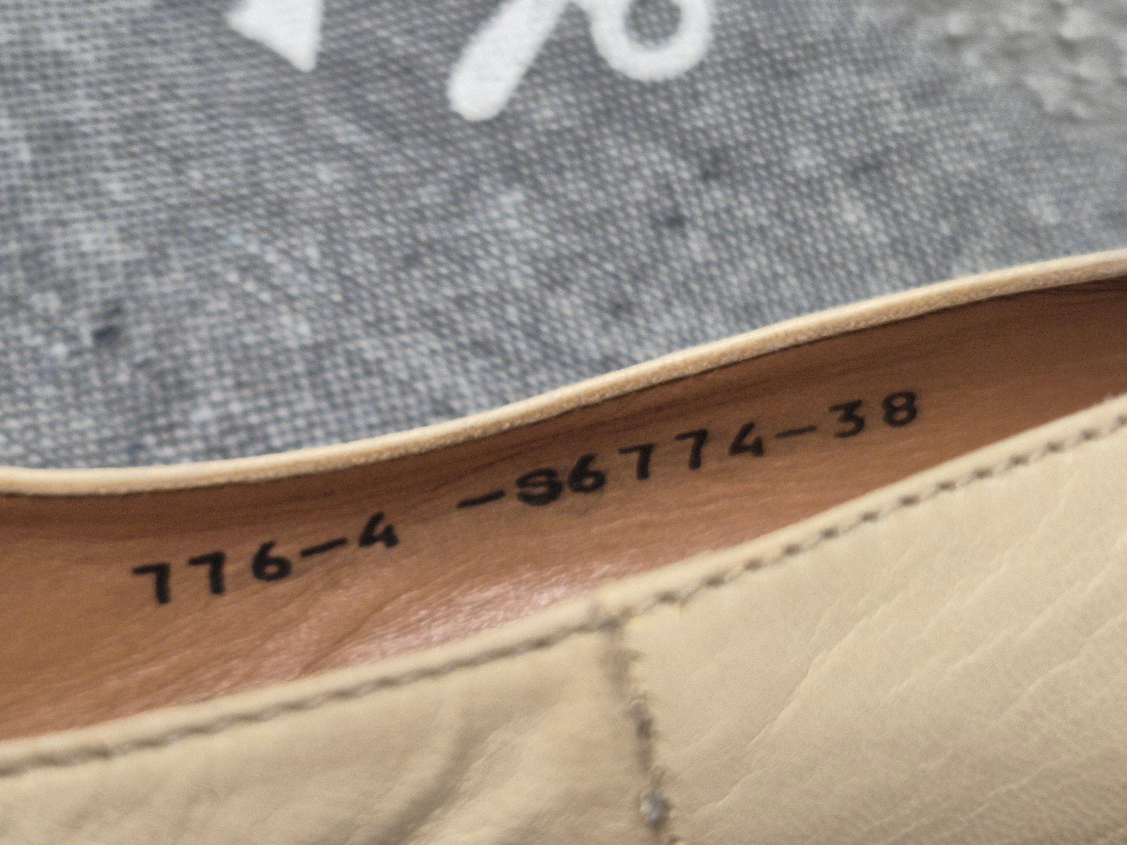 Lottusse Lederpumps, Beige, Gr. 38 – handgefertigt in Spanien, gebraucht