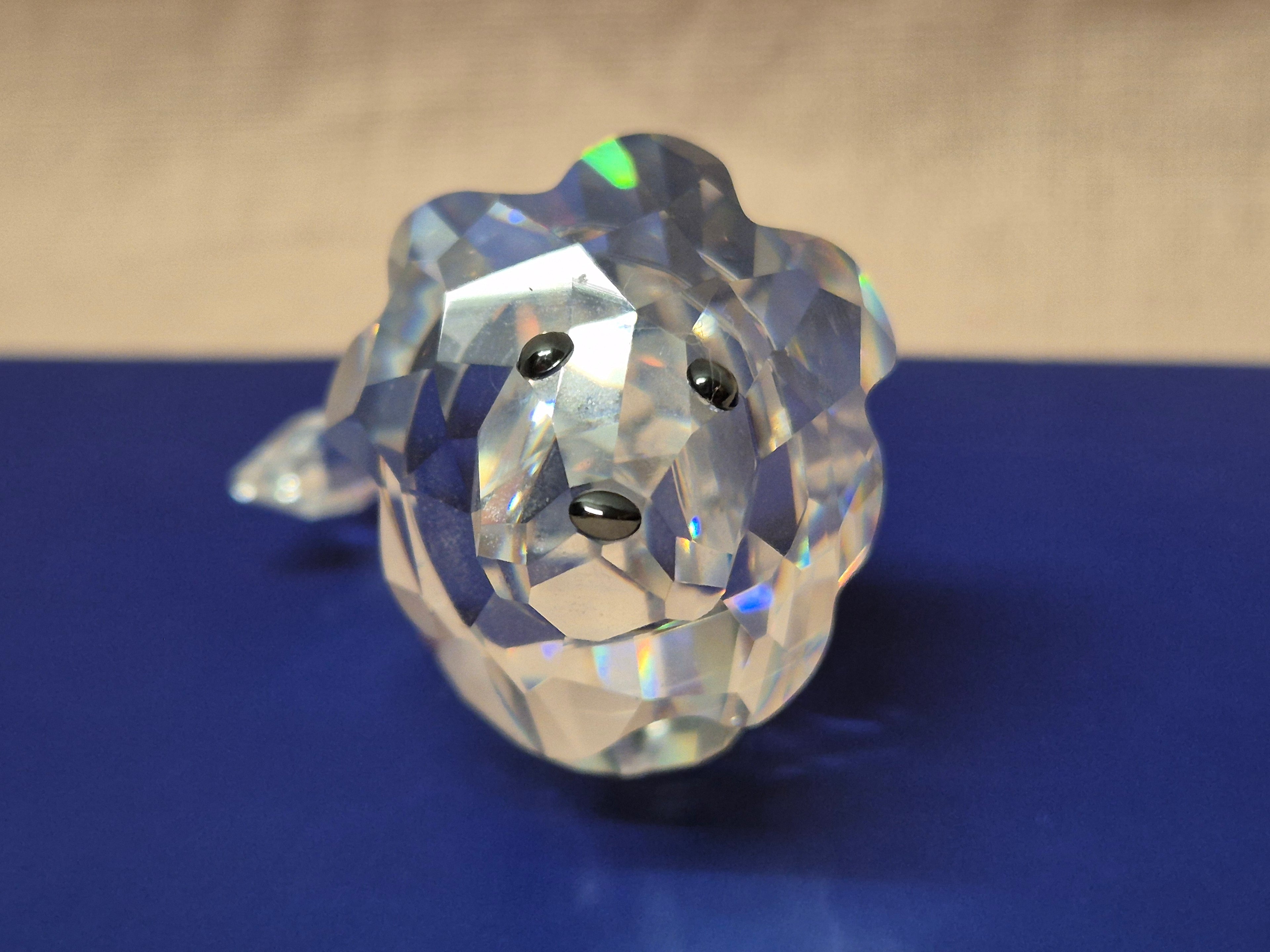 Swarovski Kristall Löwenjunges (Silberkristall, Lovlots, sehr guter Zustand)