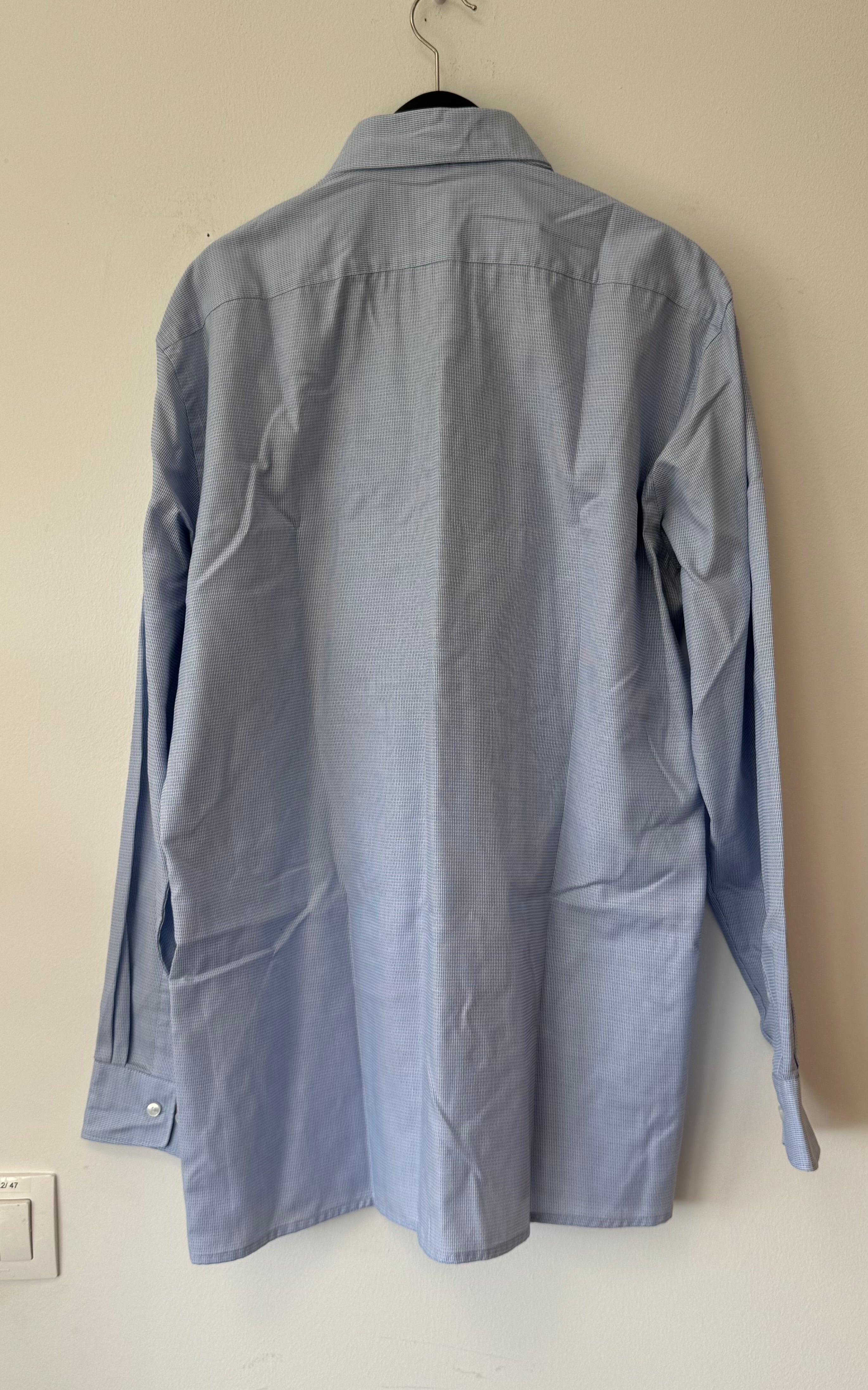 OLYMP Luxor Hemd 16½/42 Modern Fit, Hellblau, bügelfrei, guter Zustand