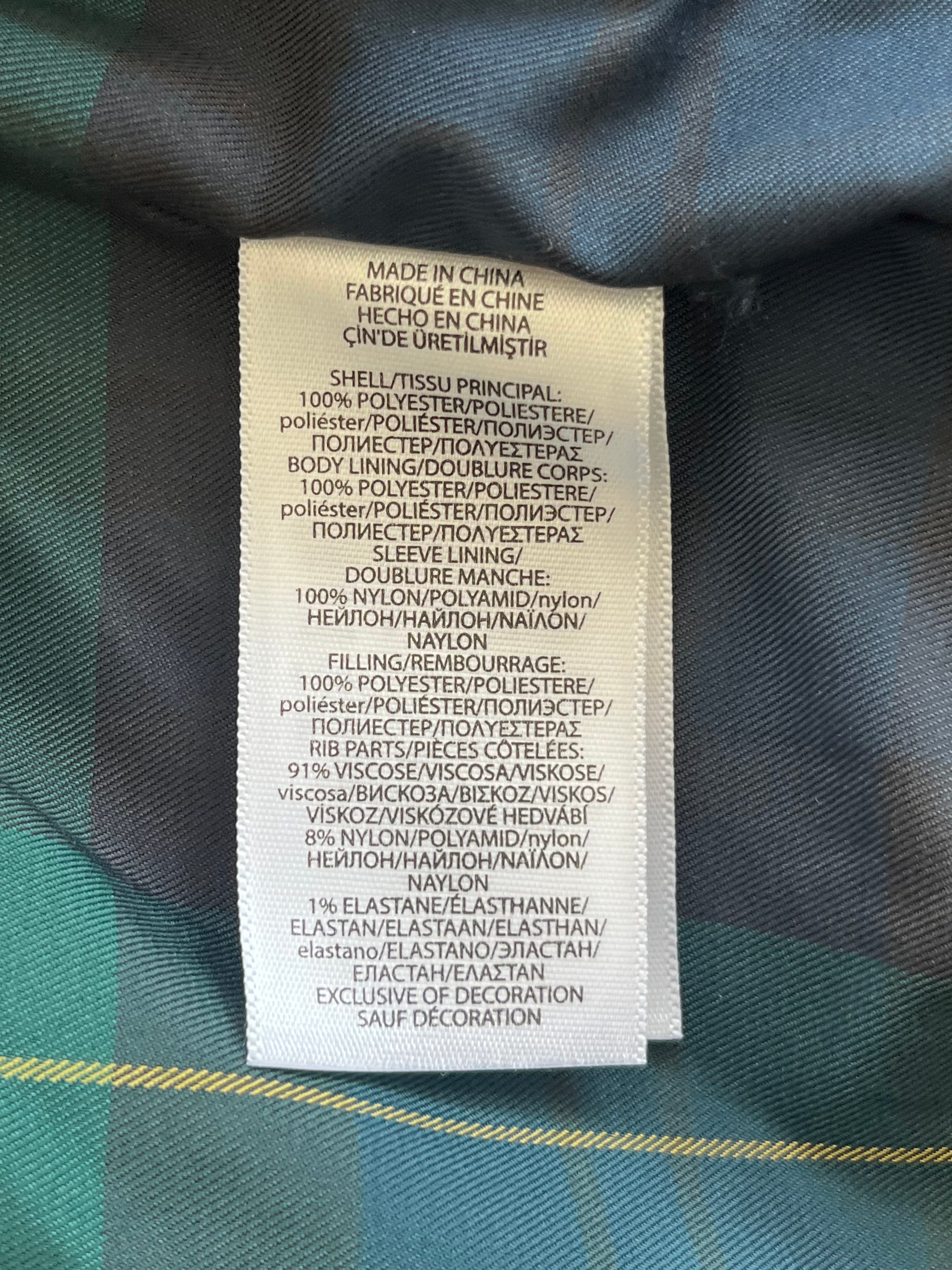 Polo Ralph Lauren Bomberjacke Olive XL Nylon Sehr Gut