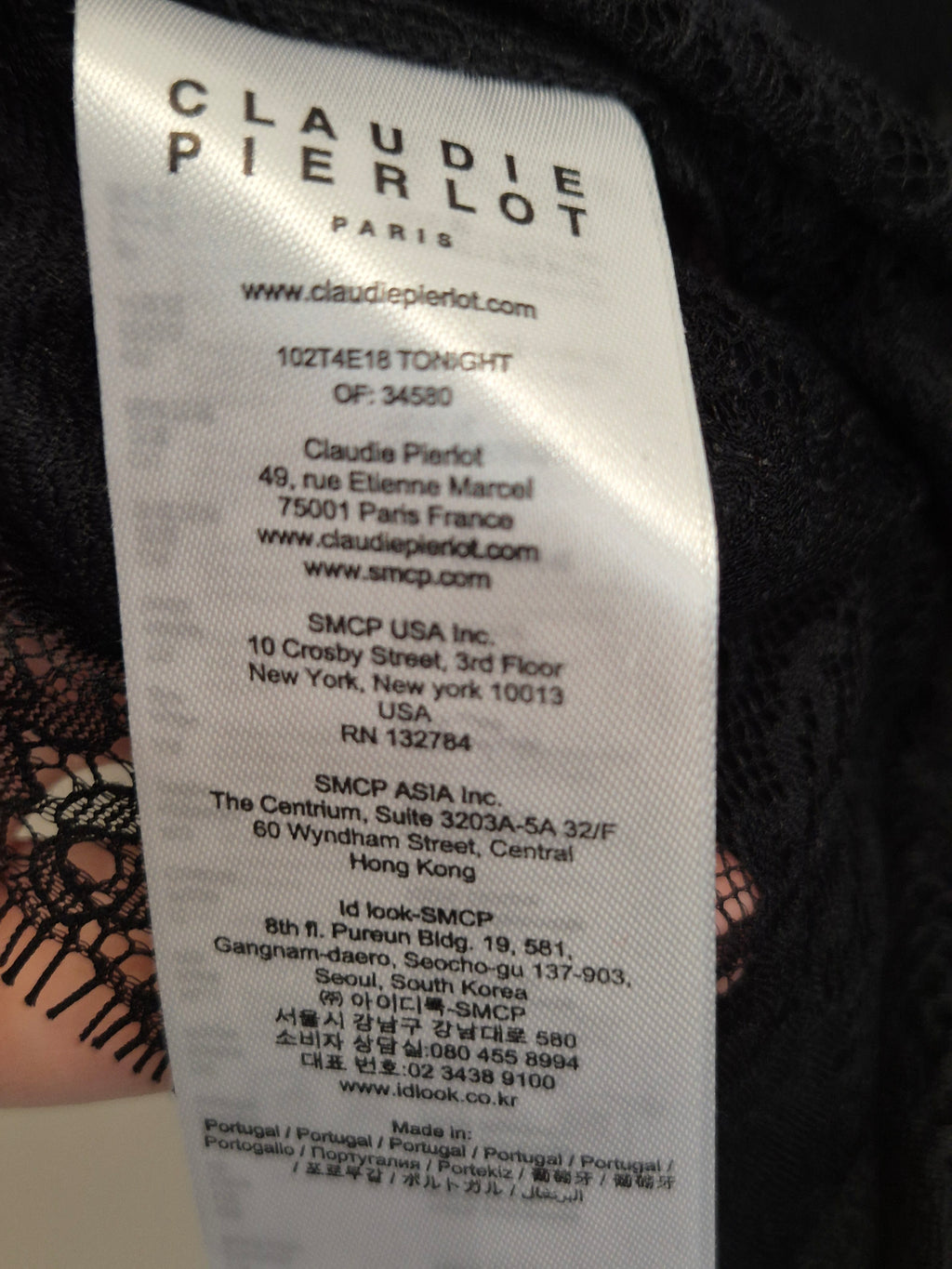Claudie Pierlot TONIGHT Lace Top Black Size 1 (EU S) Like New