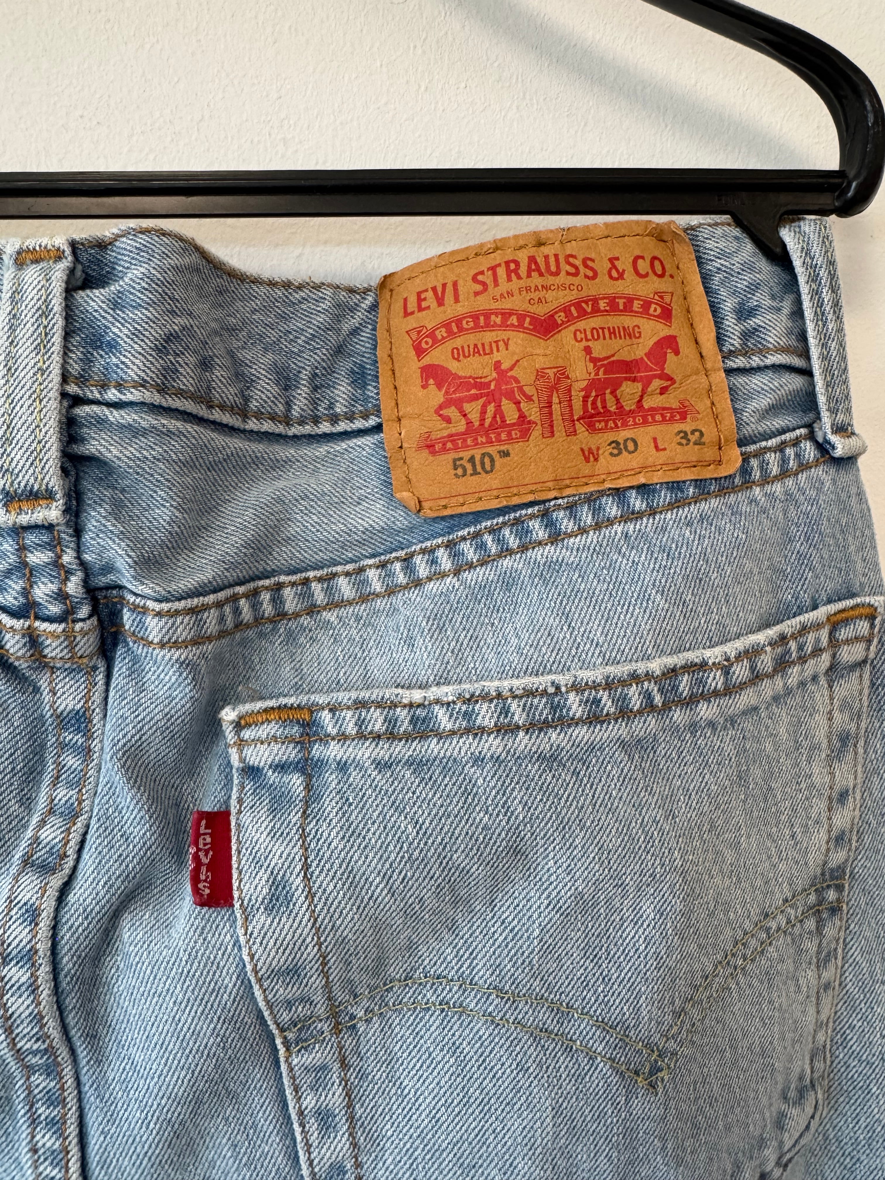 Levi’s 510™ Skinny Jeans W30 L32 Light Blue Very Good Condition
