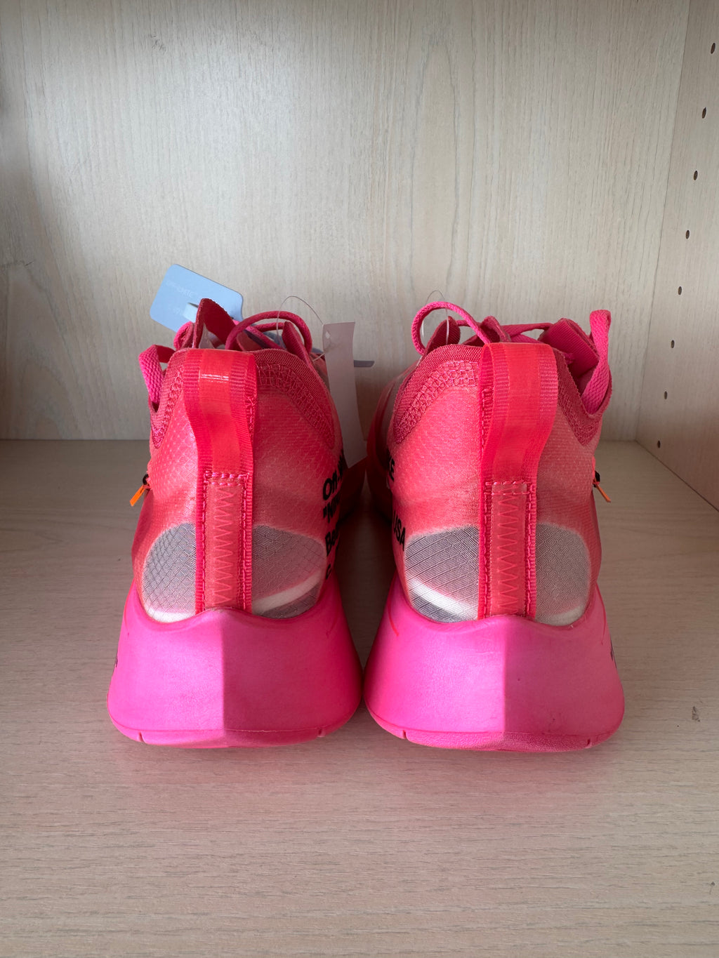 Off-White x Nike Zoom Fly SP Tulip Pink 42,5 EU Wie Neu mit Box & Beleg