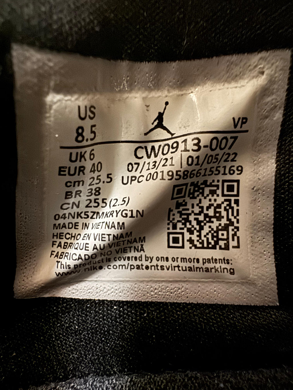 Nike Jordan Delta 2 Weiß/Schwarz – Größe [insert size] – Sehr guter Zustand