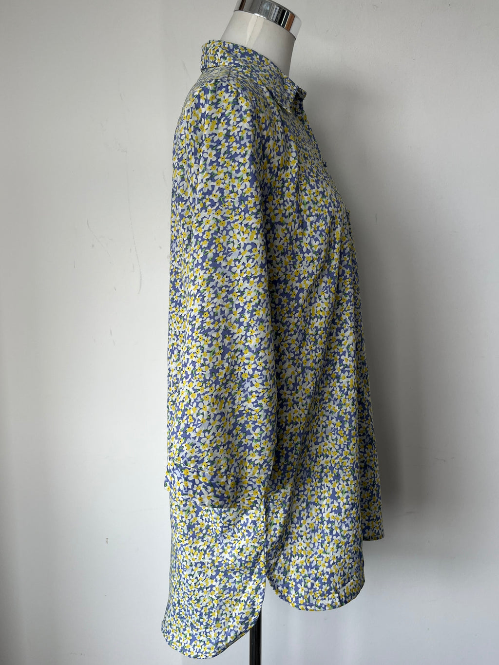 Marc Lauge Daisy Kleid, M, Blau/Gelb, 100% Viskose, Wie Neu