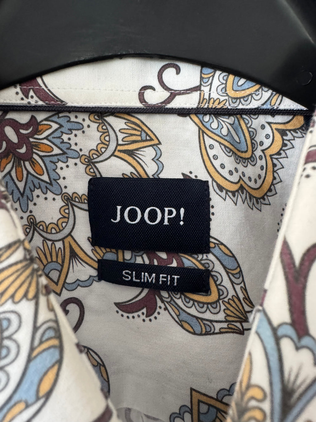 JOOP! Men’s Slim Fit Shirt – Floral Pattern – Cotton – M/L – Very Good