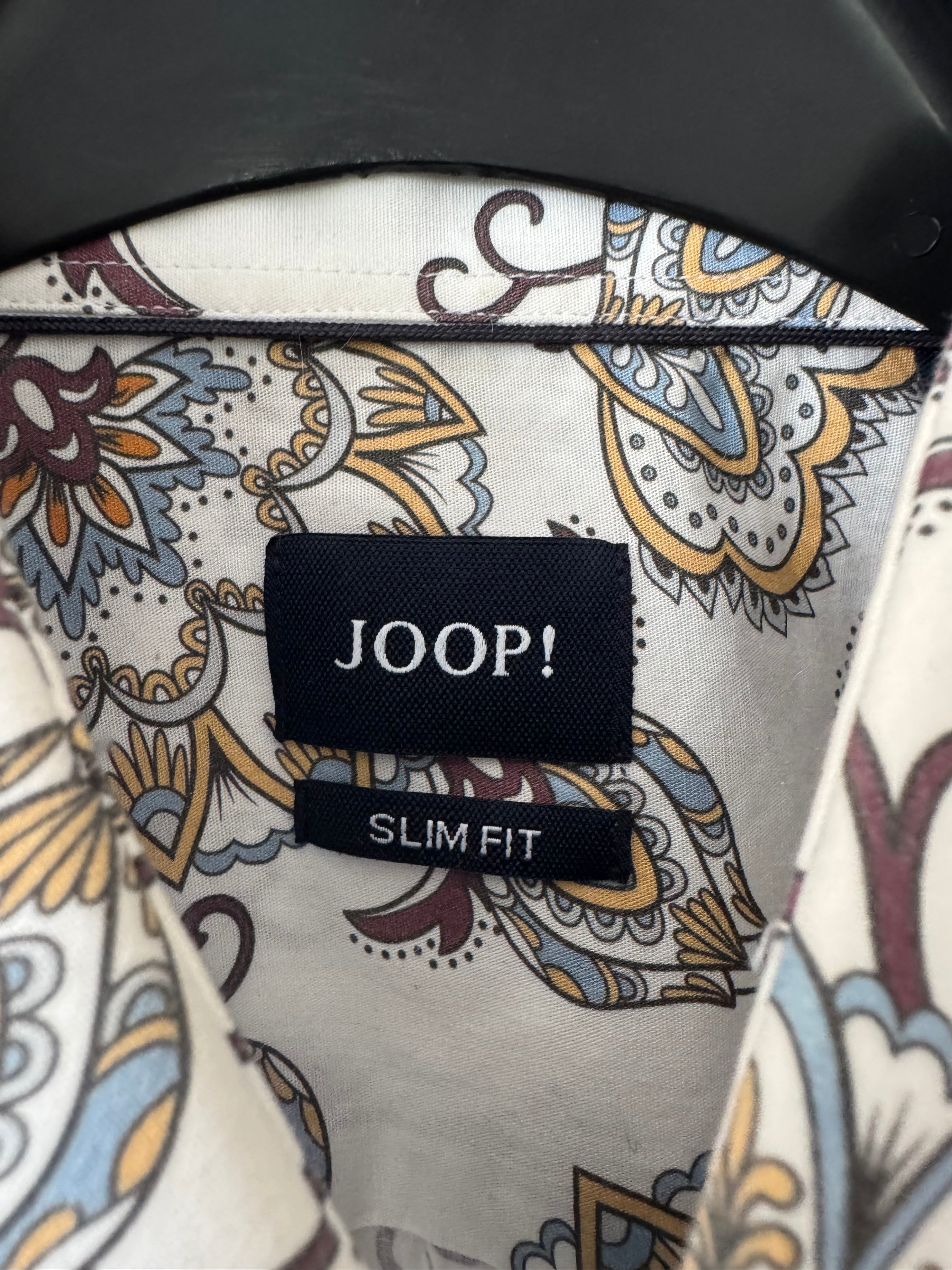JOOP! Men’s Slim Fit Shirt – Floral Pattern – Cotton – M/L – Very Good