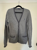 Trussardi Jeans Herren Cardigan Grau Gr. M – Sehr Guter Zustand