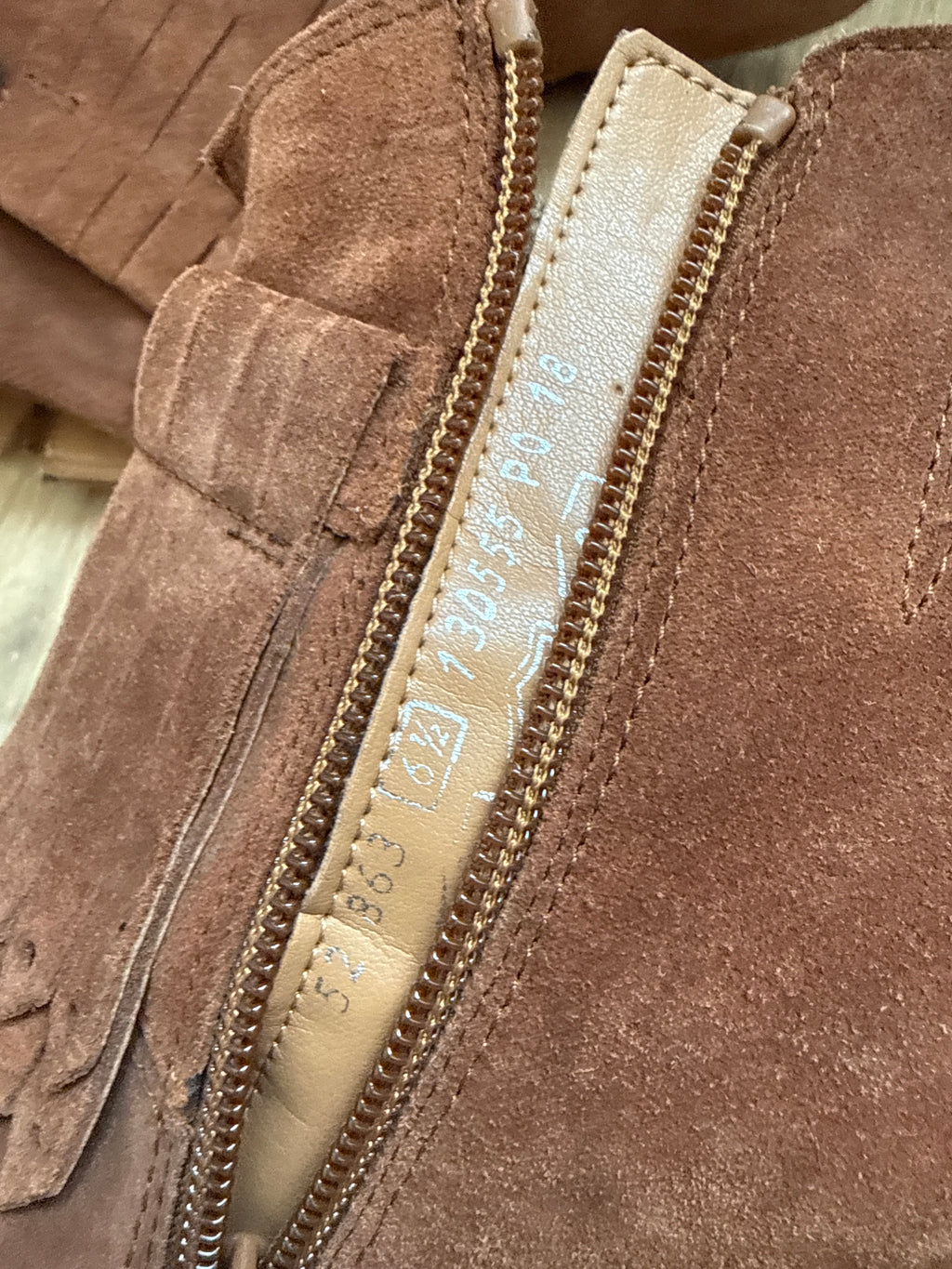 Gabor Wildleder-Stiefeletten mit Fransen, Gr. 39, Braun, wie neu