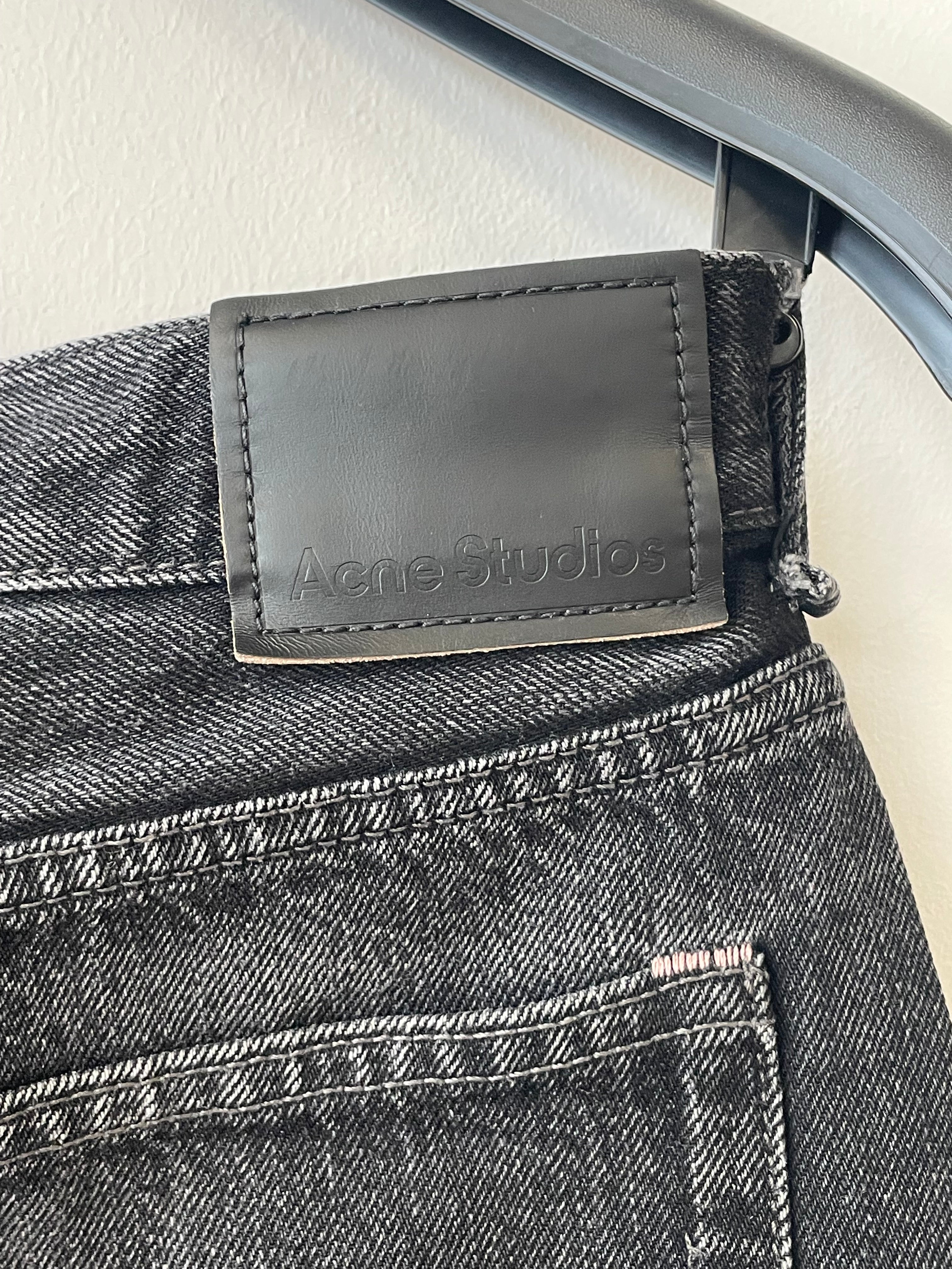 Acne Studios Mece Jeans Vintage Schwarz W30 L32 100% Baumwolle Italy Guter Zustand