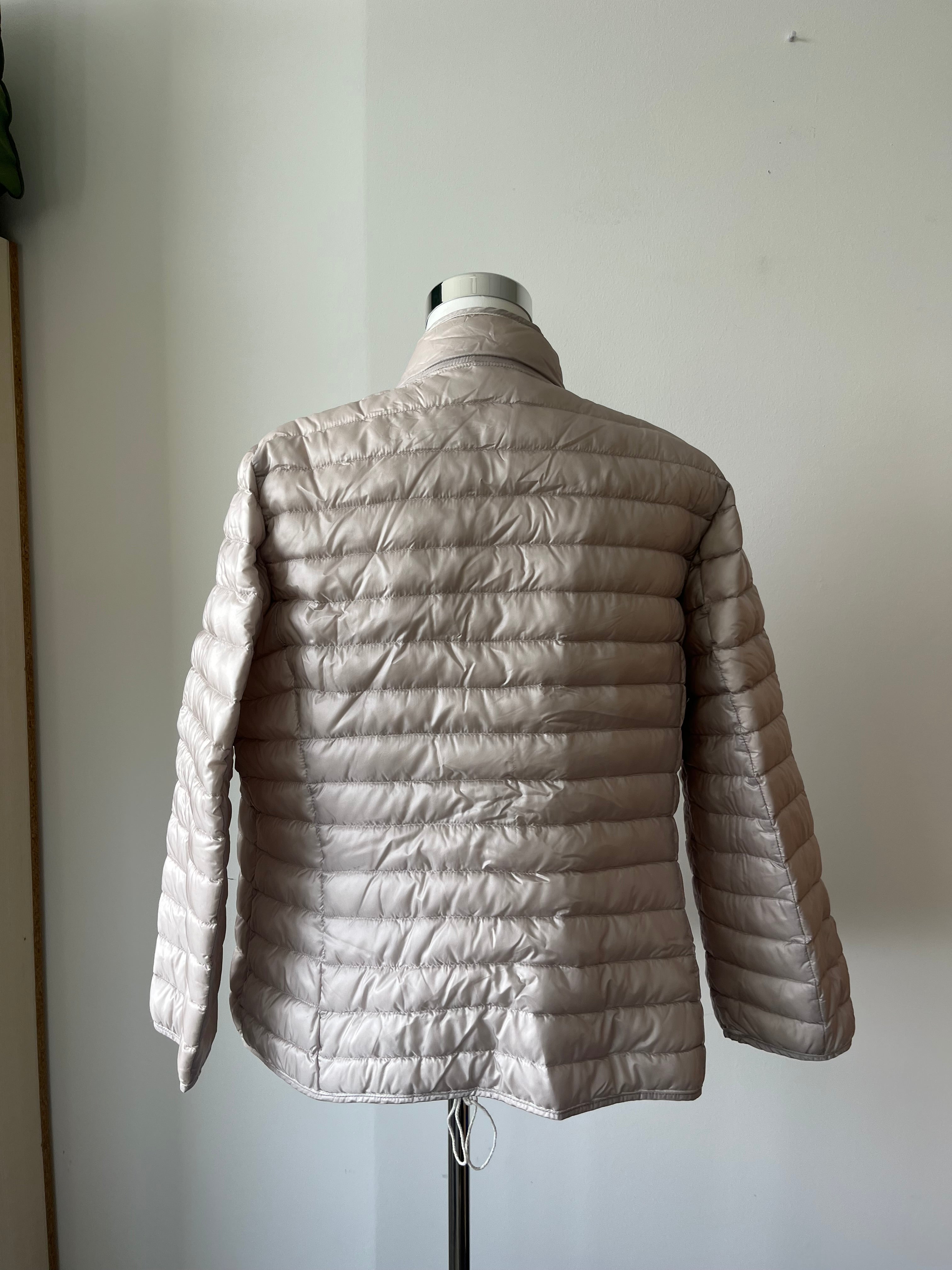 Jan Mayen Women's Lightweight Down Jacket, White, L, Collarless, Good Condition