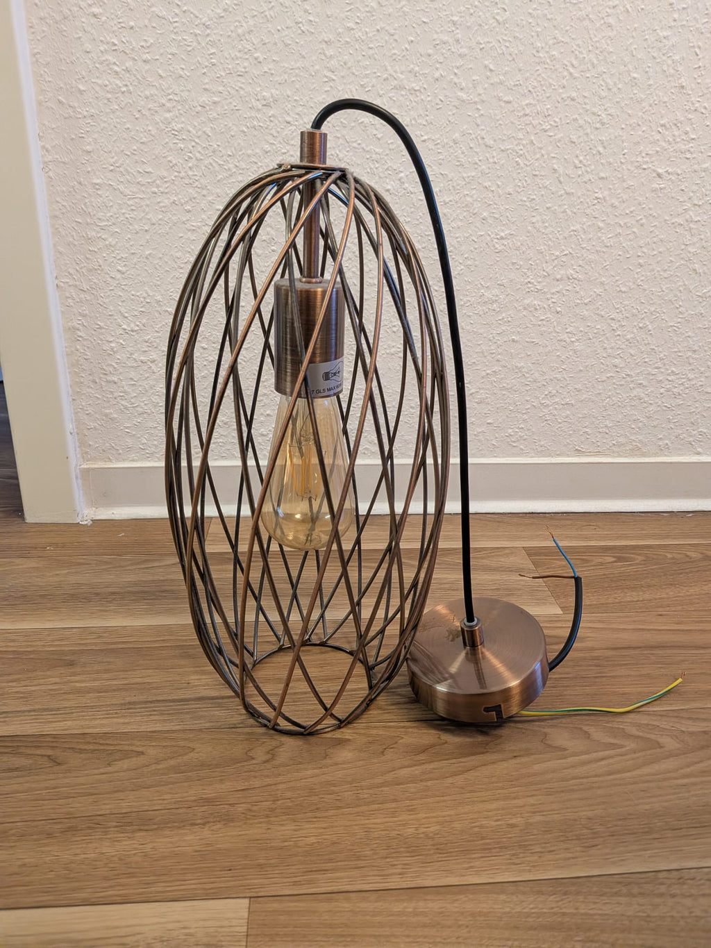 Alsy Pendelleuchte Käfig Antik-Kupfer, Medium, inkl. LED-Filament, Sehr gut