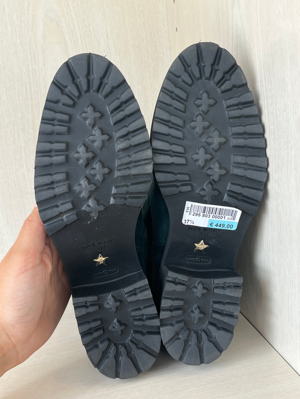Giorgio Fabiani Stiefeletten Grün Wildleder 37.5 EU Sehr Gut