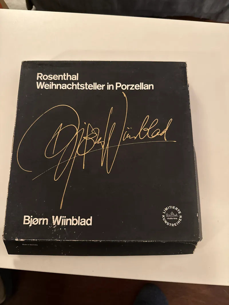 Rosenthal Weihnachtsteller – Björn Wiinblad „Engel mit Stäben“, OVP, sehr gut