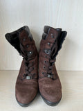 Tod’s Schnürstiefeletten – Wildleder, Braun, Größe 38, Gebraucht