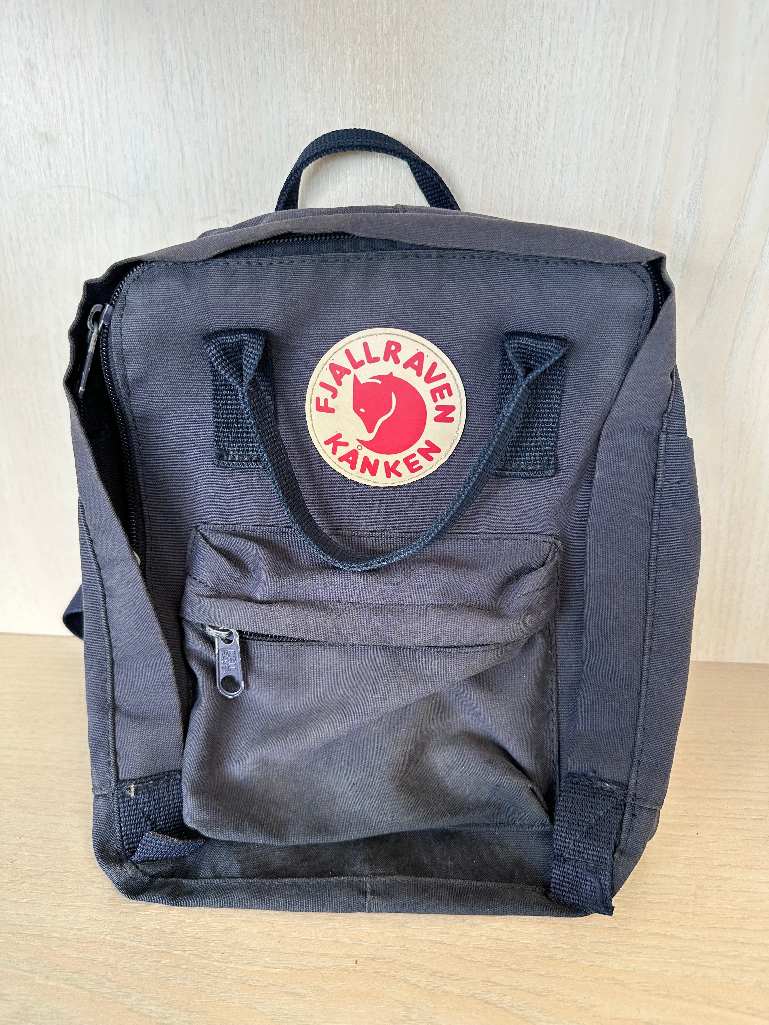 Fjällräven Kånken Mini Backpack Navy Blue, Small, Normal Use, 30cm Long