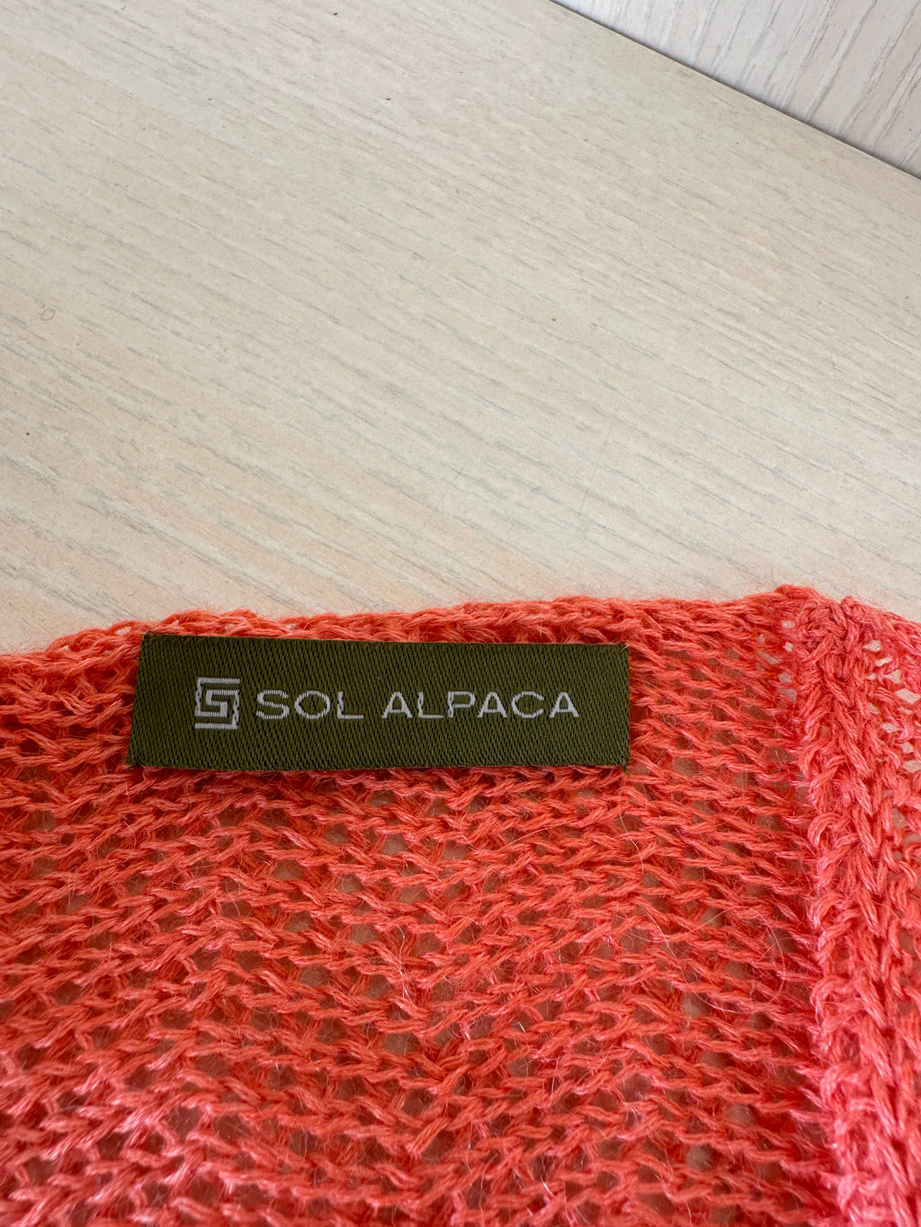 Sol Alpaca COLL004 Baby Alpaca Collar Snood Burnt Orange Uni-Size Like New