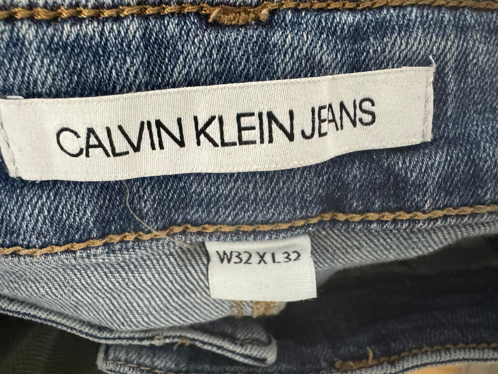 Calvin Klein Straight Fit Jeans W32 L32 Light Blue, Normal Use