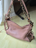 Stuart Weitzman Shoulder/Crossbody Bag, Pink, Leather & Suede, Poor Condition