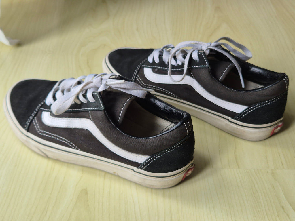 Vans Old Skool Sneaker – Schwarz/Weiß, Canvas/Wildleder, Gr. 38, gebraucht