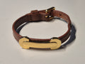 Coccinelle Leather Bracelet Cognac – Gold-tone Hardware, Good Condition