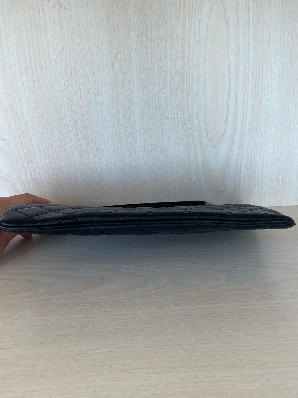 Michael Kors Jet Set Leder Clutch, Schwarz, Medium – Wie Neu