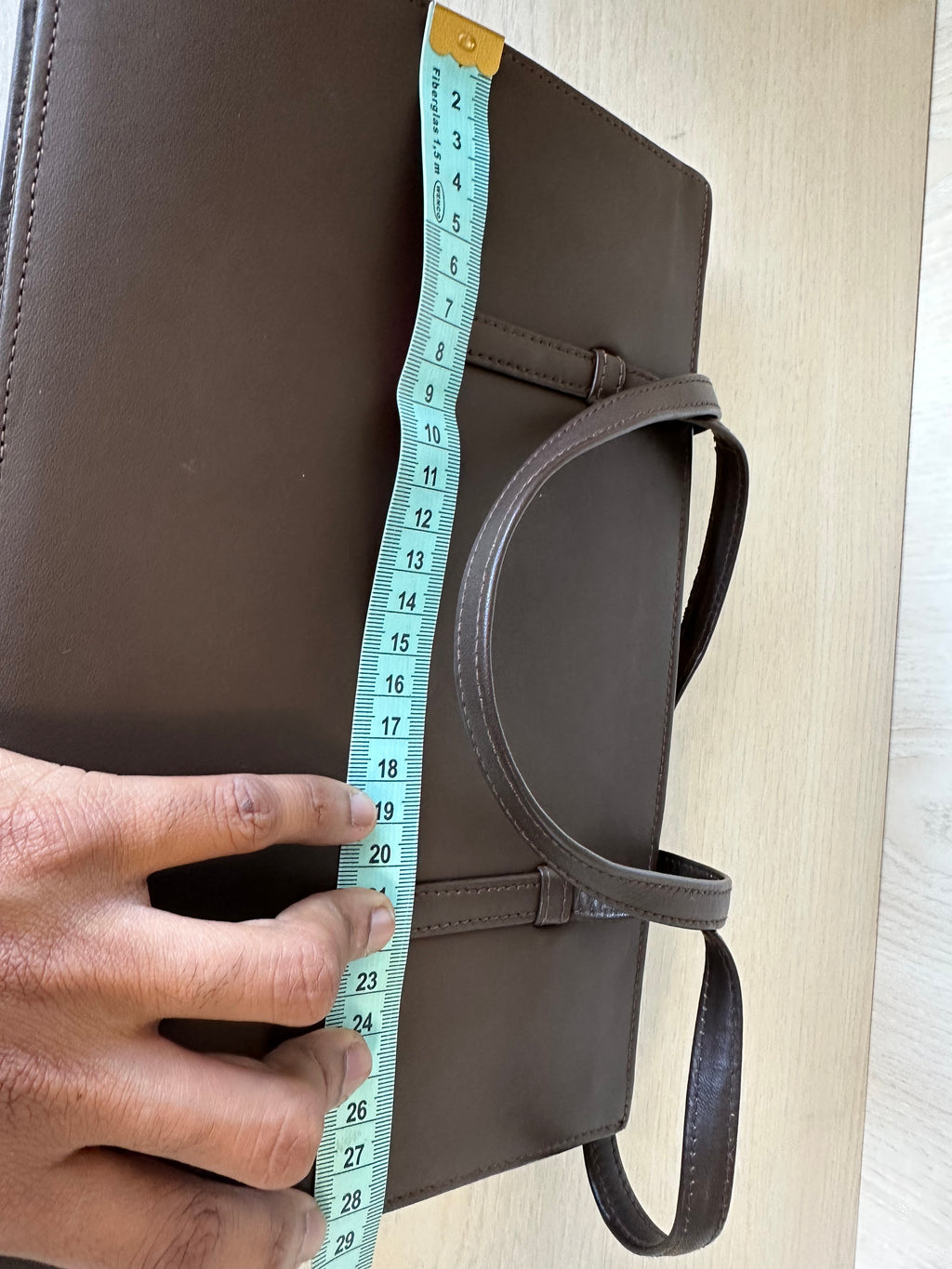 BOFCHA Structured Work Tote Braun Leder Medium Sehr Gut