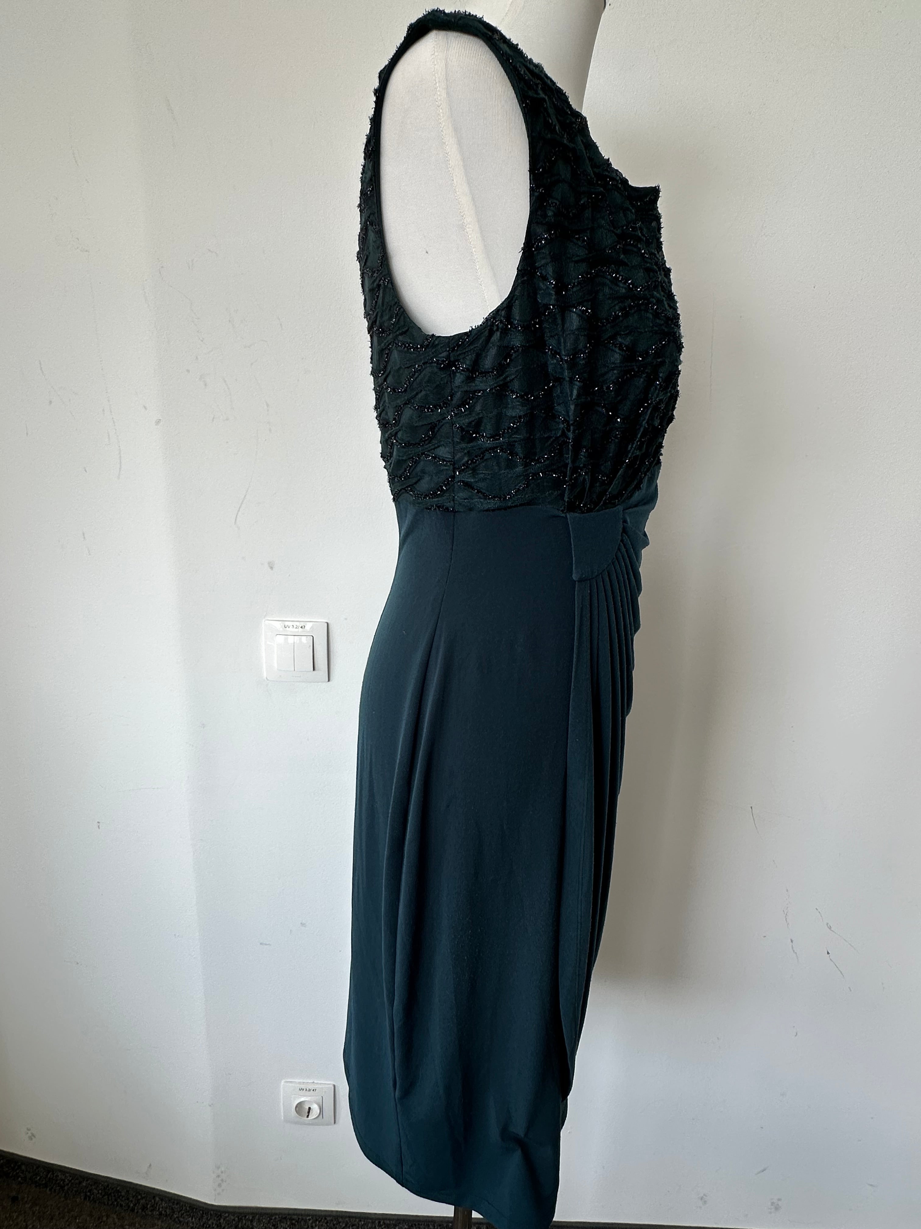 Elegant Navy Connected Apparel Cocktail Dress, Size 10, Good Condition