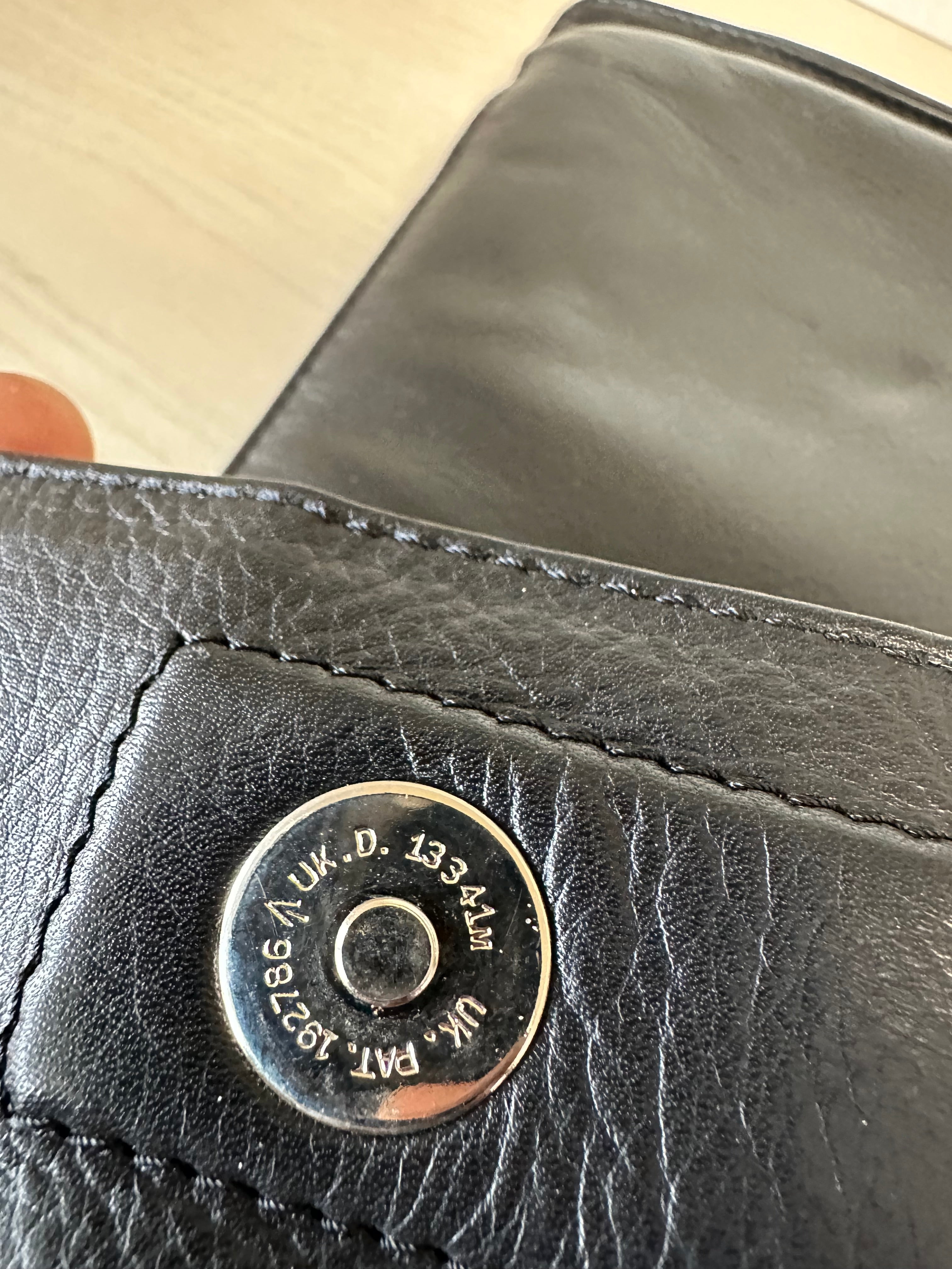 Bellino Leather Portfolio Organizer – Deutsche Bank OEM, Good, 38x28x5cm, Black