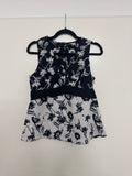 PennyBlack Kleid – Schwarz/Weiß, Blumenmuster, Gr. 38, guter Zustand