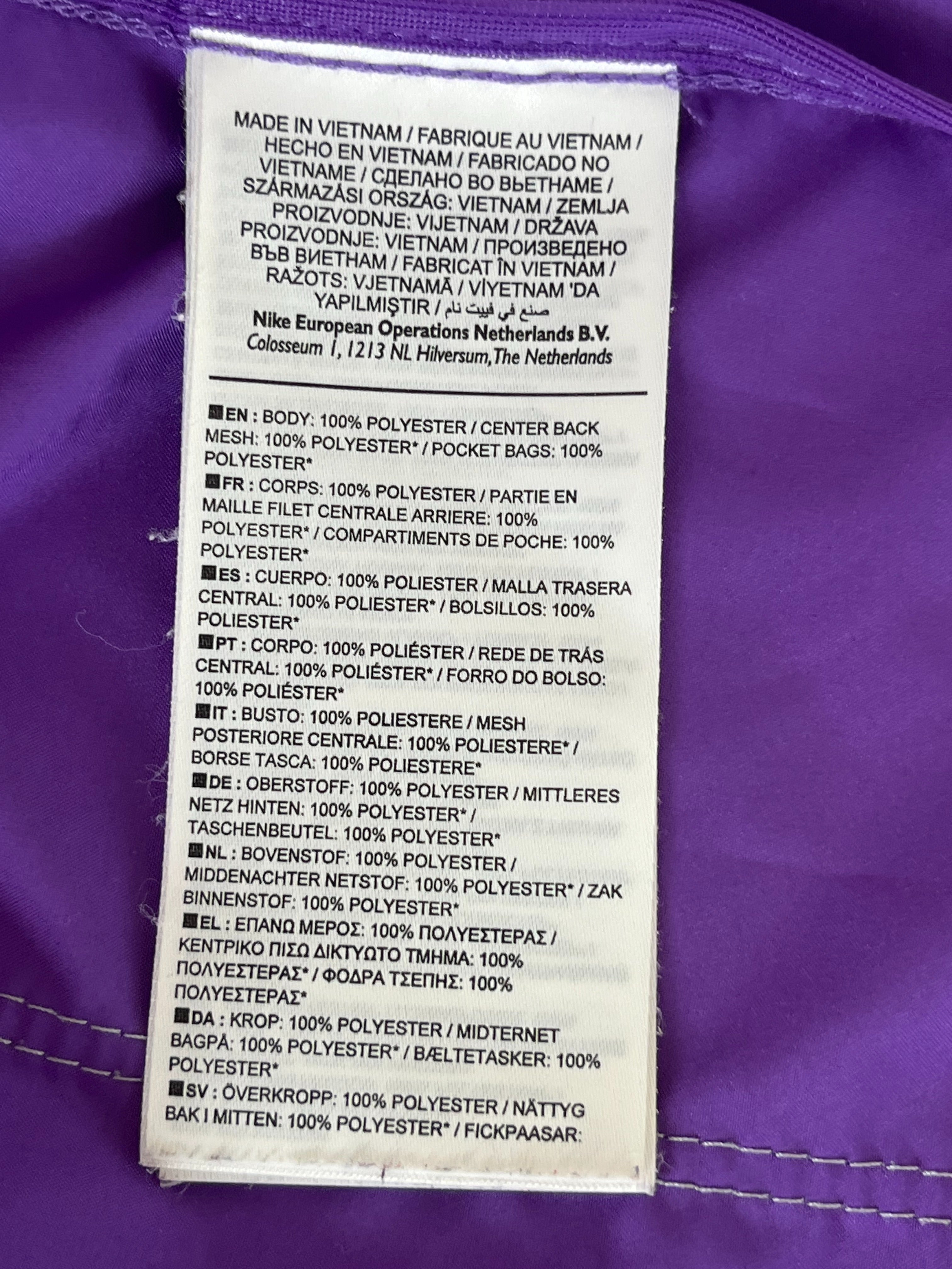 Nike Damen Laufjacke XS lila reflektierend, sehr guter Zustand