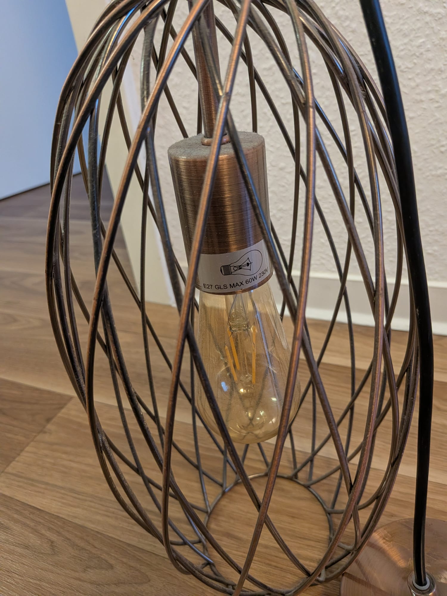 Alsy Pendelleuchte Käfig Antik-Kupfer, Medium, inkl. LED-Filament, Sehr gut
