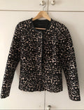 Maison Scotch Leopard Bomber Jacket, Size S, Leopard Print, Normal Use