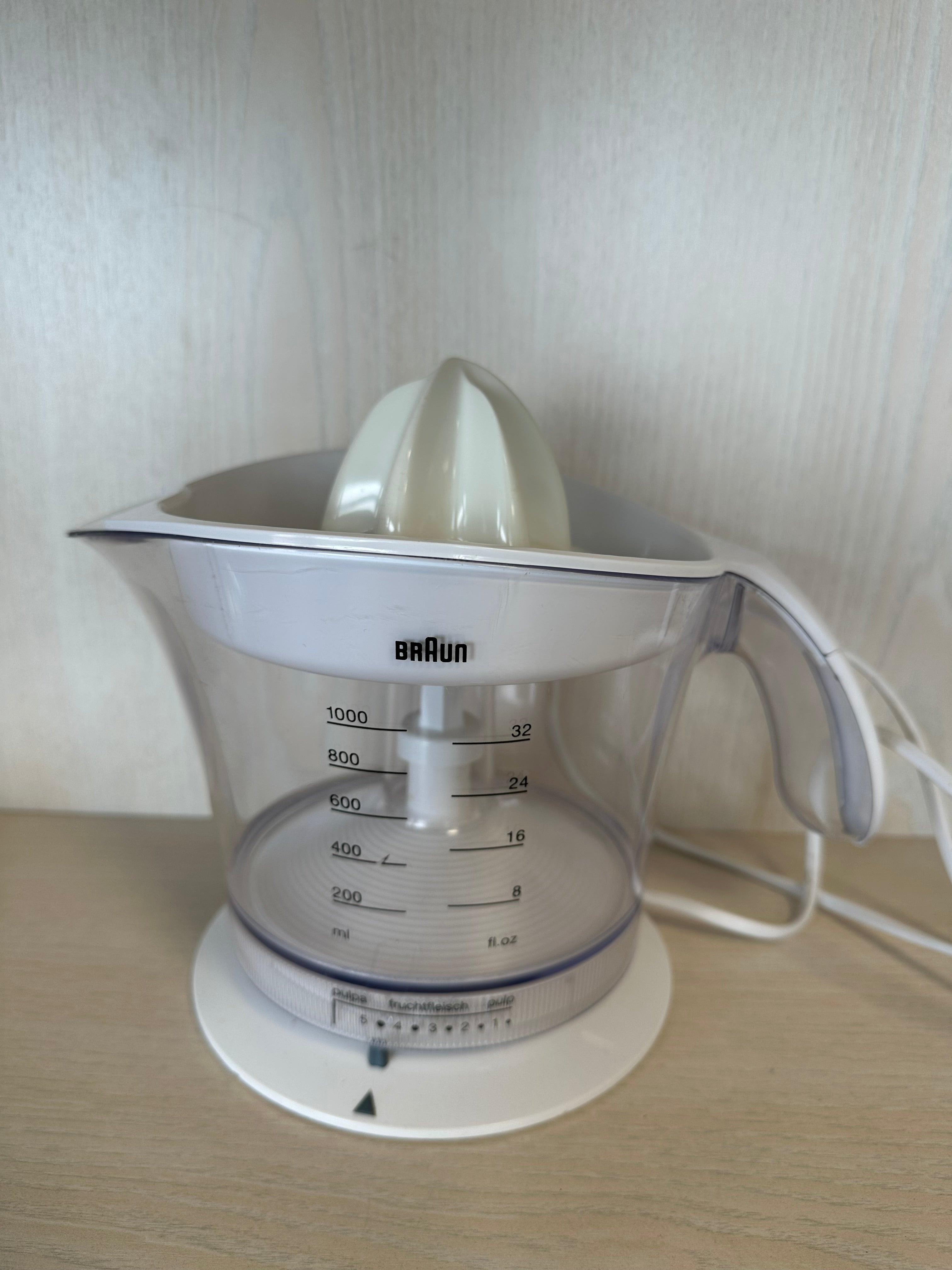 Braun Citromatic MPZ9 Entsafter – 1L, 20W, Weiß, sehr guter Zustand