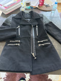 Philipp Plein Couture Biker Mantel – PPC 13W4677, Damen, L, Schwarz, Sehr Gut