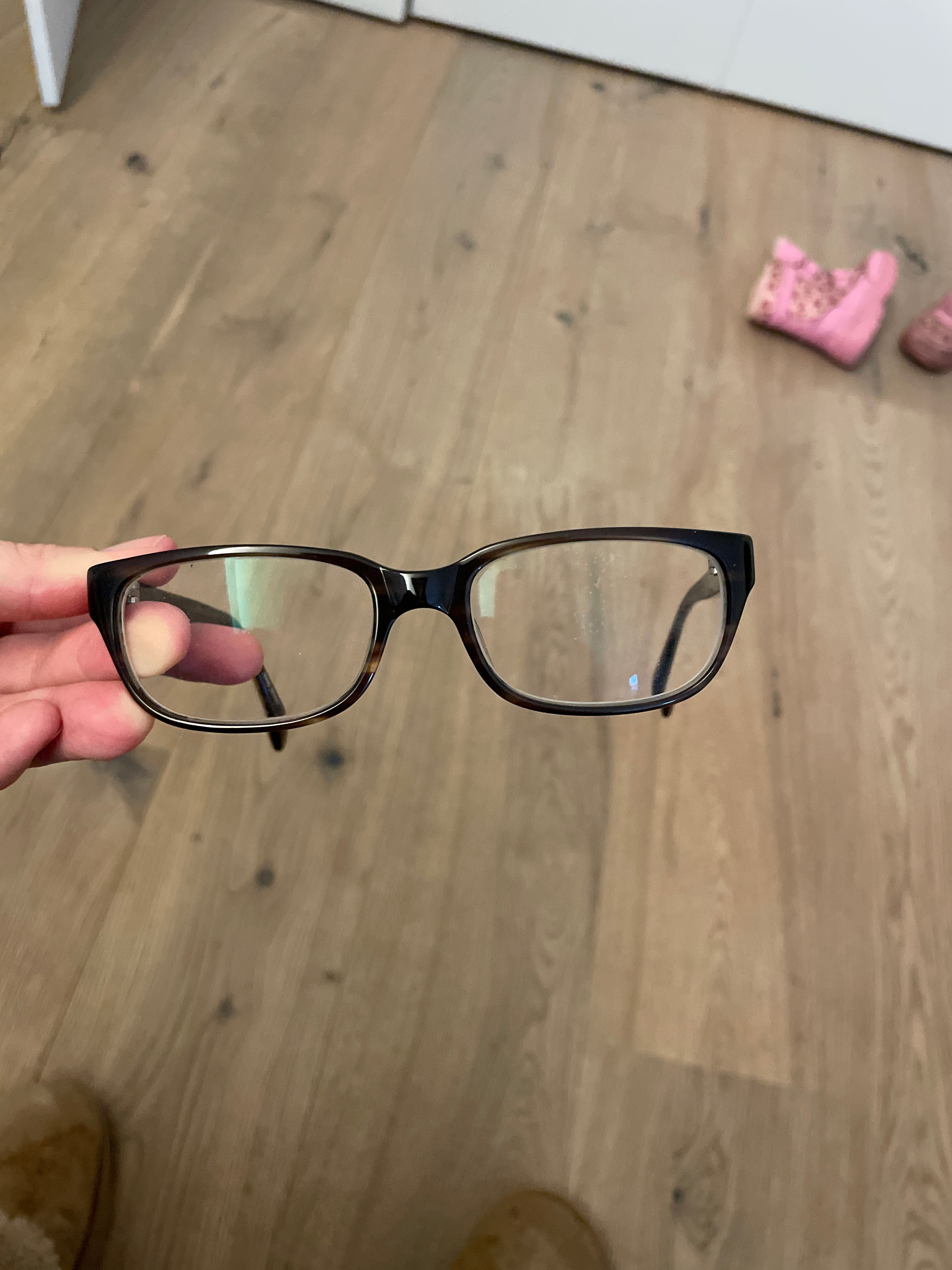Hamburg Eyewear rectangular acetate eyeglasses, tortoise, very good condition