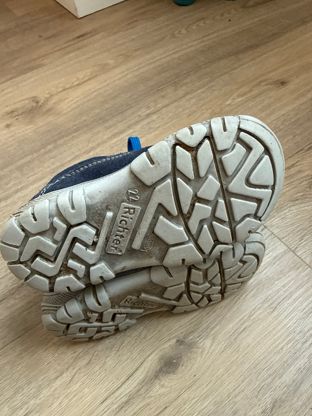 Richter Groovy Kids’ Winter Boots – Gore-Tex, Blue, Size 22, Good Condition