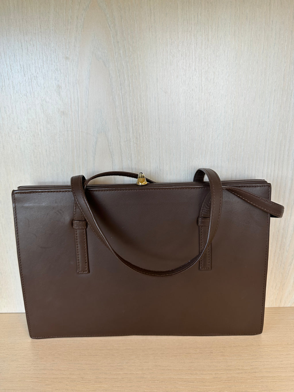 BOFCHA Structured Work Tote Braun Leder Medium Sehr Gut