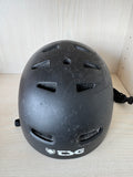 TSG Evolution Skate/BMX Helm – Satin Schwarz, Größe M, starker Gebrauch