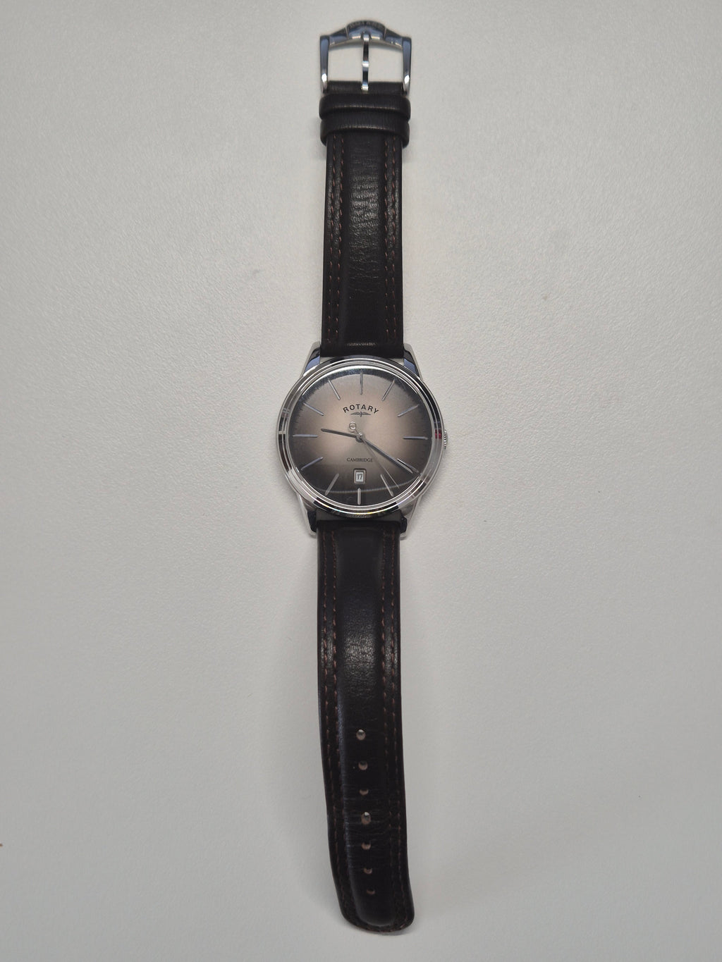 Rotary Cambridge Automatik 42mm Edelstahl Grau Ref. GS05390/20 Sehr Gut