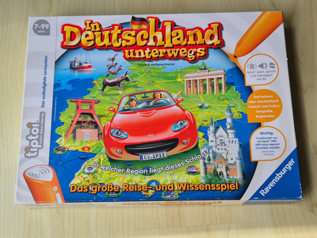 Ravensburger tiptoi In Deutschland unterwegs w/ Pen, Multicolor, Good Condition