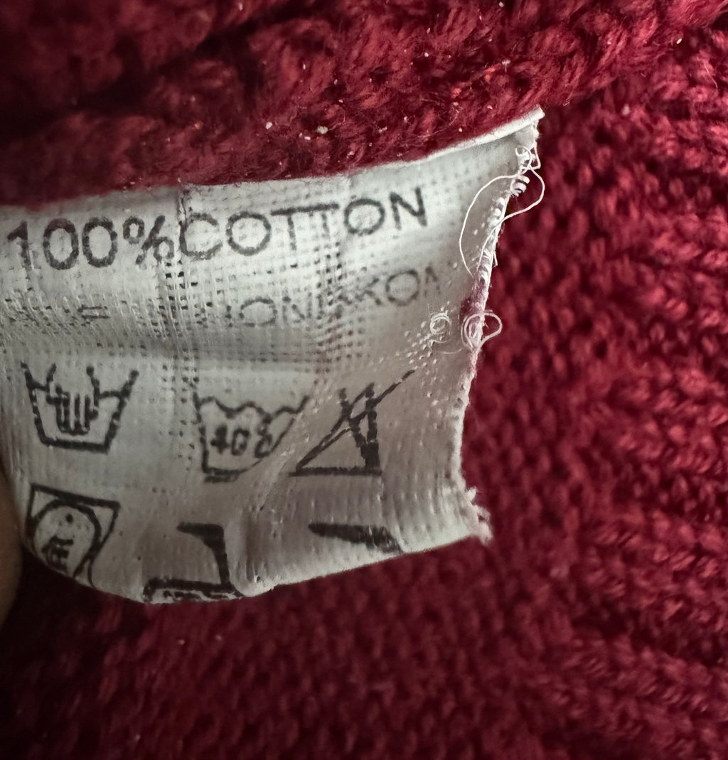 Polo Ralph Lauren Cable-Knit Pullover Rot Größe L Guter Zustand