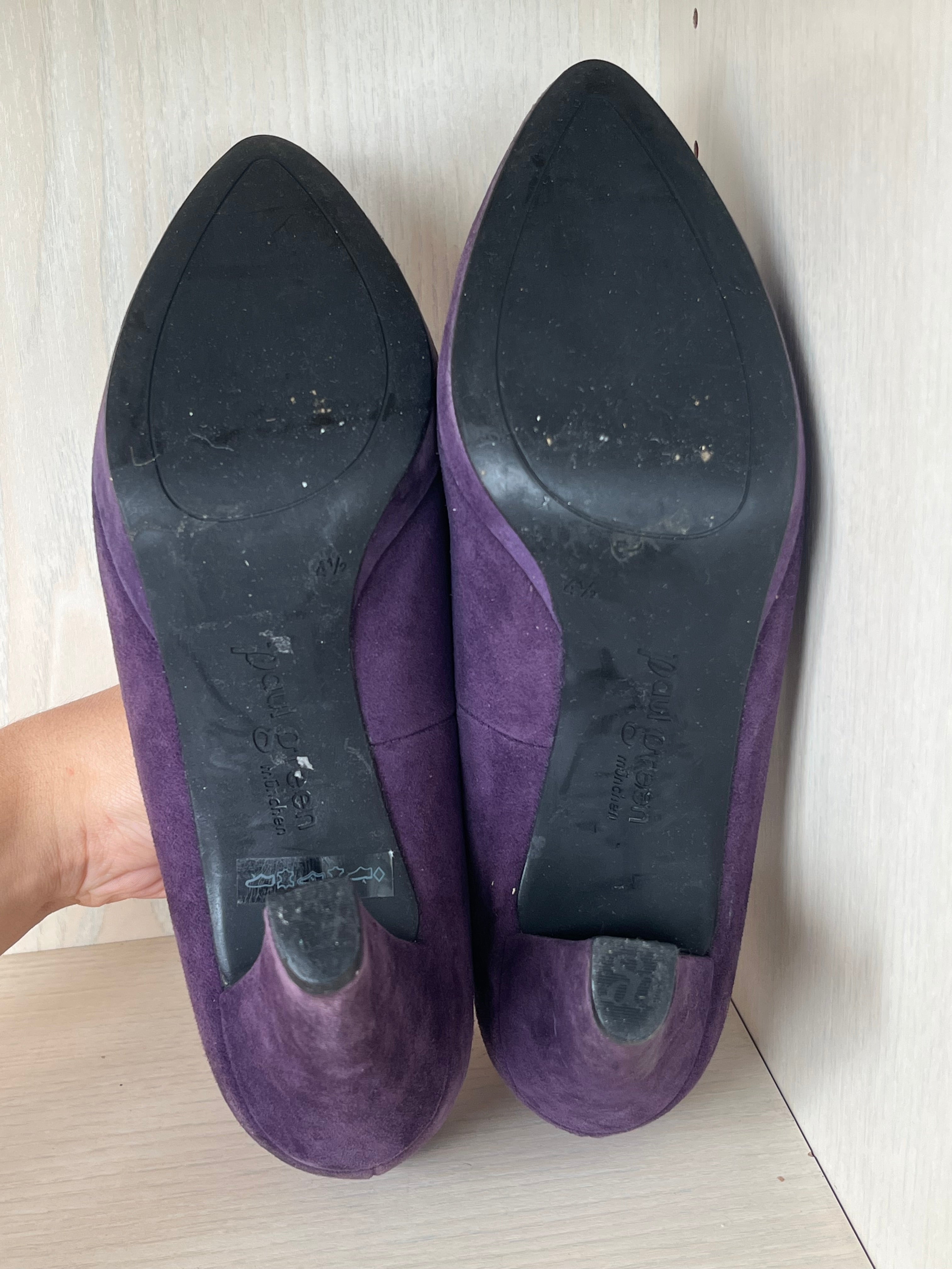 Paul Green Pumps Veloursleder dunkelviolett | EU 39 | sehr guter Zustand