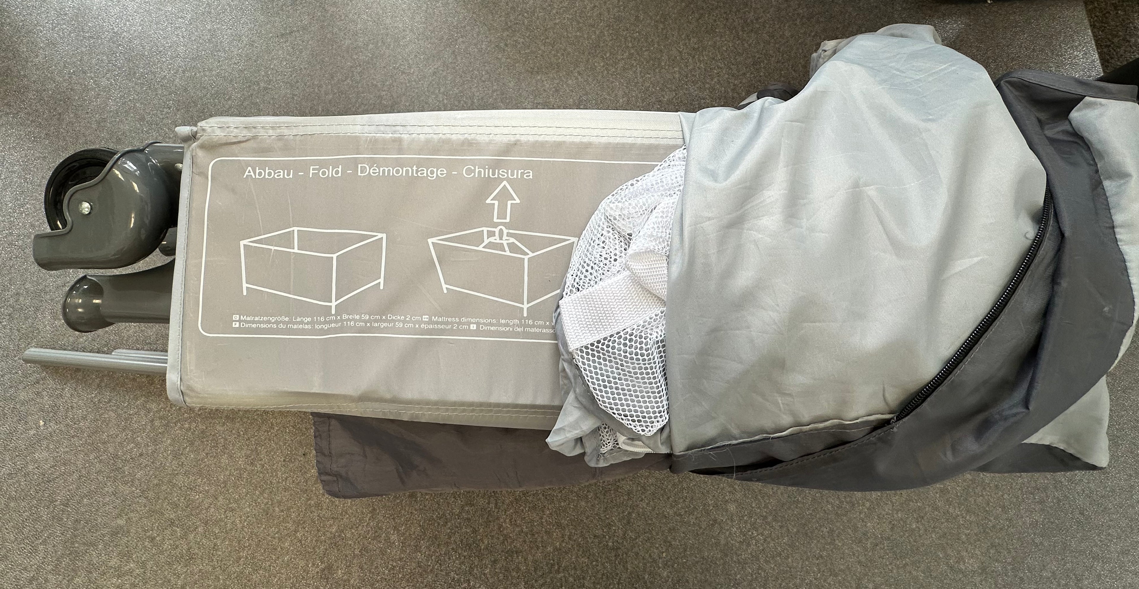Hauck Sleep n Play Center Reisebett – Grau, Wickelauflage & Tasche, sehr gut