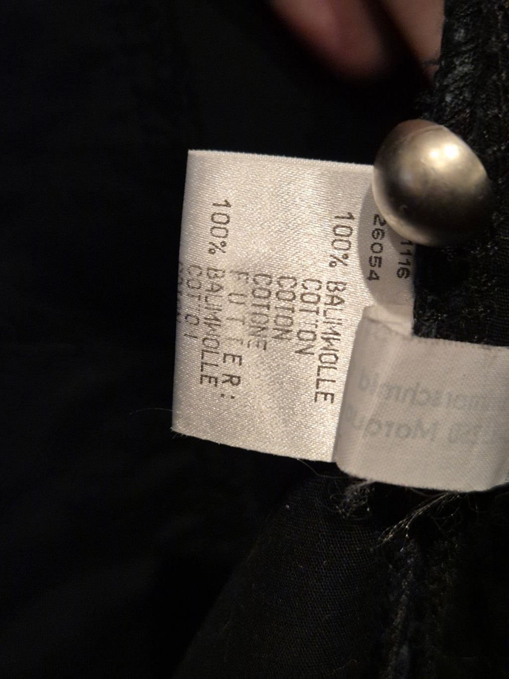 Hammerschmid Dirndl DE 38 Black Bodice Red Apron Very Good