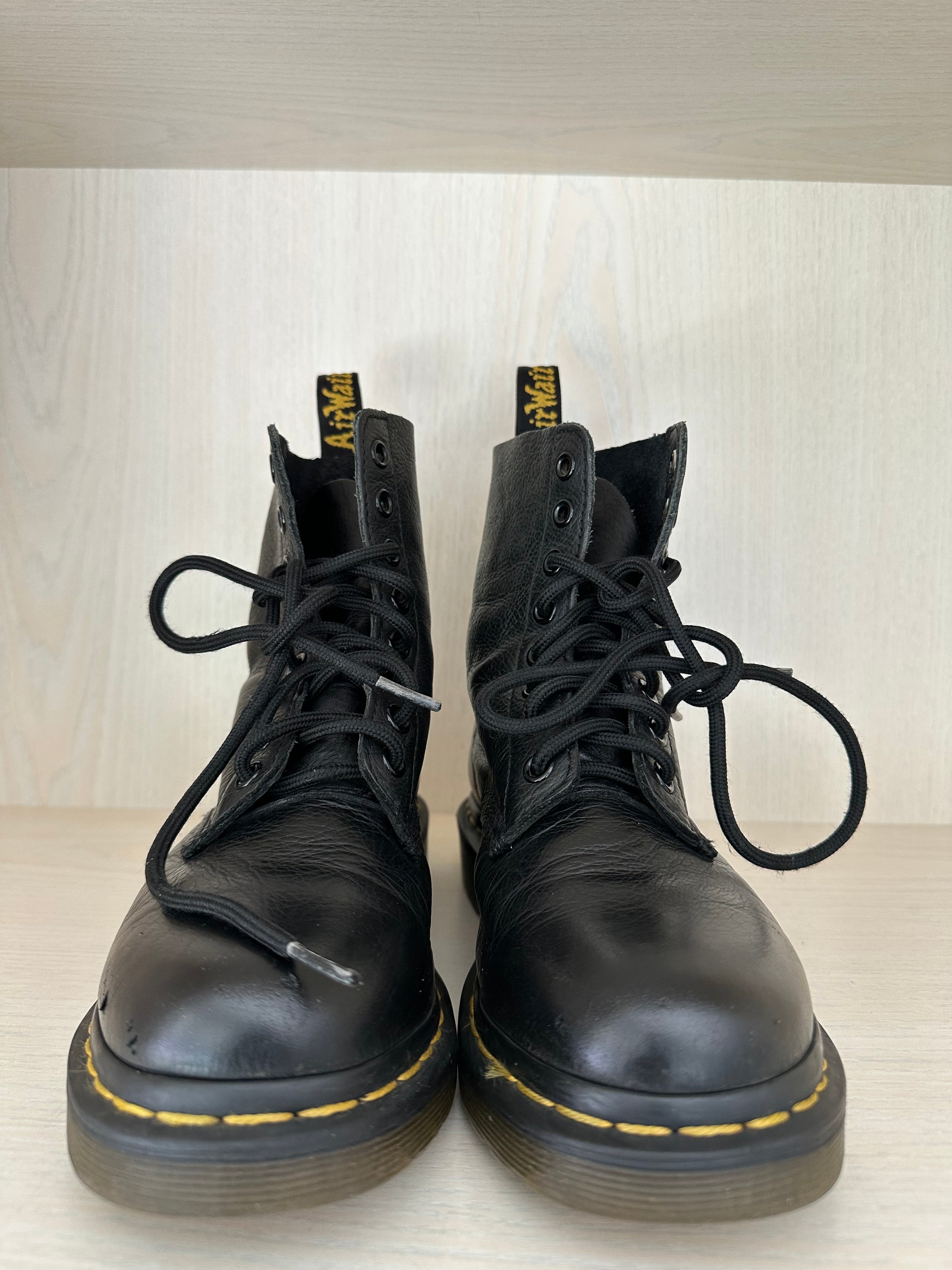 Dr. Martens 1460 Pascal Virginia Boots Black EU 36 Soft Leather Good Condition