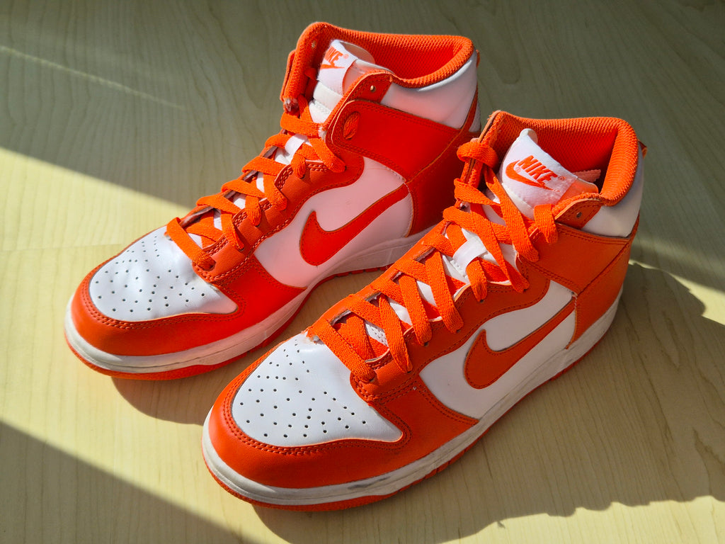 Nike Dunk High Syracuse – Gr. 39 – Orange/Weiß – guter Zustand
